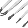 thumbnail image 3 of RENACLIPY 5Pcs Precision Rubber Tweezers Set Soft Coated Tips for Delicate Material Handling and Crafting, 3 of 8