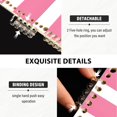 thumbnail image 4 of Ckdifva Pink Grids A5 Ring Binder Notebook Journey Note Diary College Ruled Study 60 Pages, 4 of 8