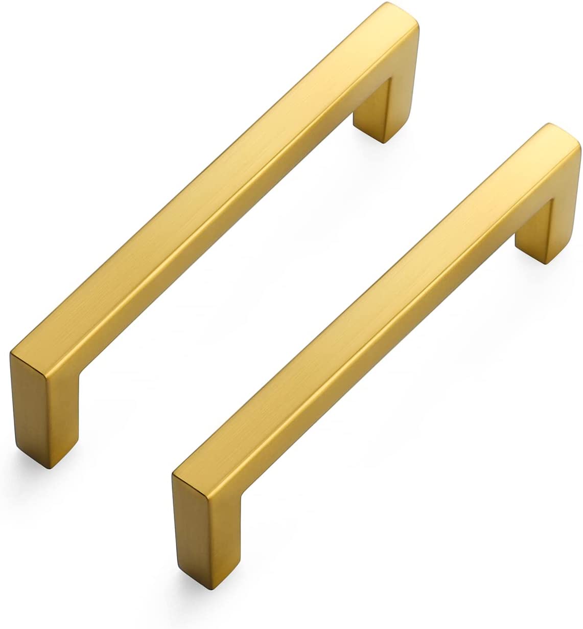 Zoizocp 10 Pack Solid Kitchen Handles Gold Pulls Slim