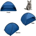 thumbnail image 4 of MISSMILE 2026 New Pop-Up Beach Shelter - Portable Beach Tent for Camping, Picnic, Small Dogs, Cats and Other Small Pets, Blue for Beach, Backyard, Park, Pool, Hiking, 4 of 5