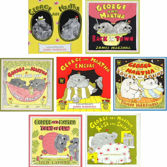 George and Martha Set : George And Martha; Back In Town; One Fine Day; Encore; Tons Of Fun; Rise And Shine; Round And Round by James Marshall (Paperback Collection)