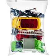 [ Pack of 15 ] Extra X-Large Big 5 Gallon Slider Bags for Storage, Clear Plastic 2 Mil. Heavy Duty Thick, 18" x 24"