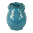 thumbnail image 1 of UrbanTrends 31832 Pot de Toscan en Céramique Grand Rond avec Poignées&44; Bleu - Grand, 1 of 1