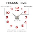 thumbnail image 2 of Reloj de pared creativo decorativo, reloj de pared Digital acrílico Diy, reloj adhesivo de pared de salón, 2 of 5