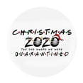 thumbnail image 4 of 10 Uds. De pegatinas navideñas de Año Nuevo 2020 con máscara facial, pegatina redonda personalizada para ventana, decoración de Feliz Navidad, 4 of 5