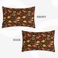 thumbnail image 2 of Naloa Thanksgiving Turkey Pillowcase, Throw Pillowcase, Wrinkle-Free, Stain-Resistant with Hidden Zipper for Bedroom Sofa-16"x24", 2 of 6
