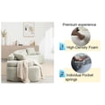 thumbnail image 6 of 139'' Sectional Sofa Couch, Modern Minimalist Curved Sofa with 4 Pillows, 4 Seat Comfy Cloud Couch for Living Room, Apartment, Hotel, No Assembly Required, 6 of 8