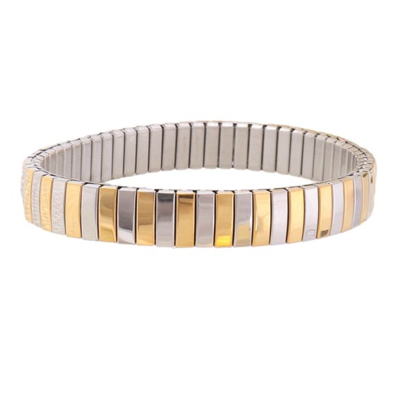 Stretch Stainless Steel Bracelet Bangle for Women Girl Waterproof Jewelry Gift