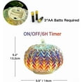 thumbnail image 2 of Mercury Glass Pumpkin LightsTimer Pumpkins Decorations Decorative for Halloween Pumpkin Decorations Fall and Thanksgiving Decor (PK2401S), 2 of 7
