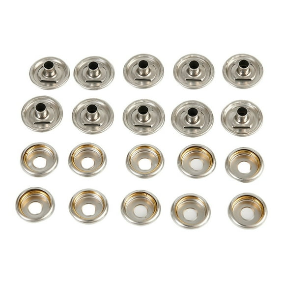 30PCS Snap Fastener Stainless Canvas Screw Kit for Tent Boat Marine