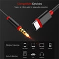 thumbnail image 6 of Type-c To 3.5mm Male Audio Jack Aux Cable Adapter Wire Line 4 Pole Braided Line for Car Playback Equipment, 6 of 6