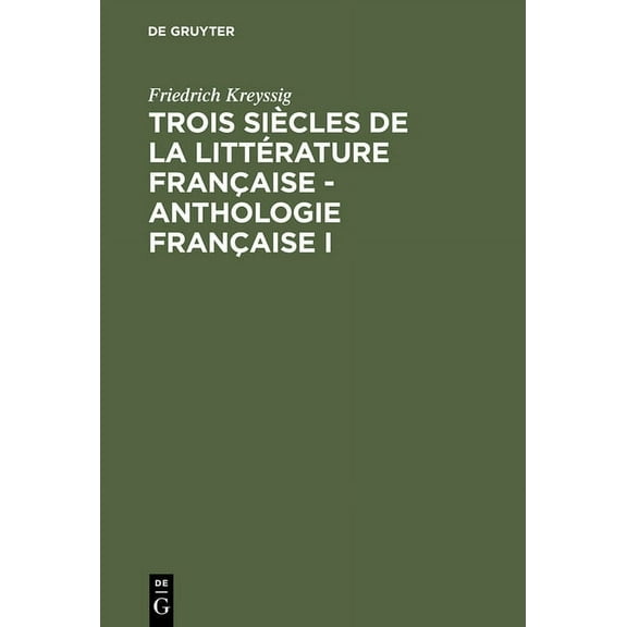 Anthologie Française I, (Hardcover)