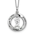 thumbnail image 6 of Sterling Silver Cubic Zirconia Mom Pendant Necklace, 6 of 6