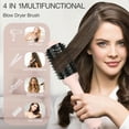 thumbnail image 2 of Hair Dryer Brush, Jungle Wave 3 in 1 Blow Dryer Brush and Styler Volumizer, Ceramic Hot Air Brush for All Hair Types, Gift for Women, Pink, 2 of 7
