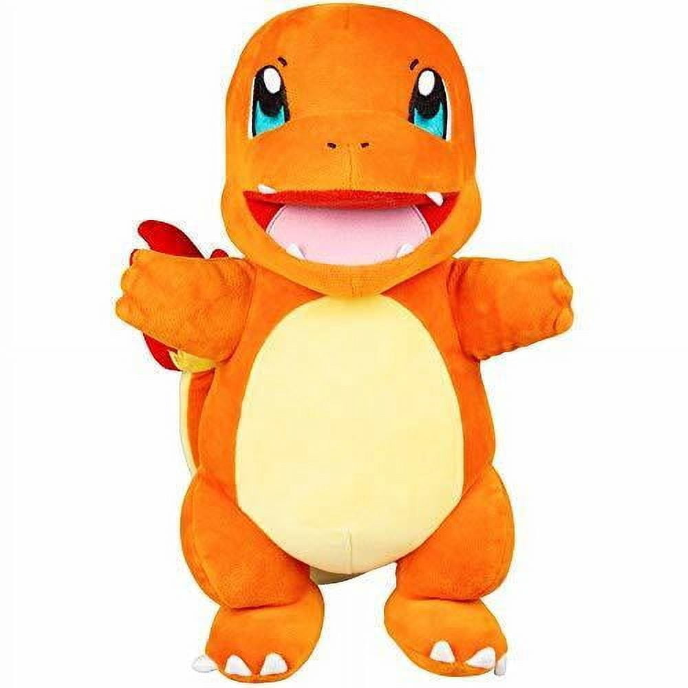 Pokemon 10" Flame Action Charmander Plush - Interactive w/Lights & Fire Sounds - Light Up Tail & Mouth w/Sound Effects & Voices - Officially Licensed Gift for Kids, Boys, Girls - Ages 4+