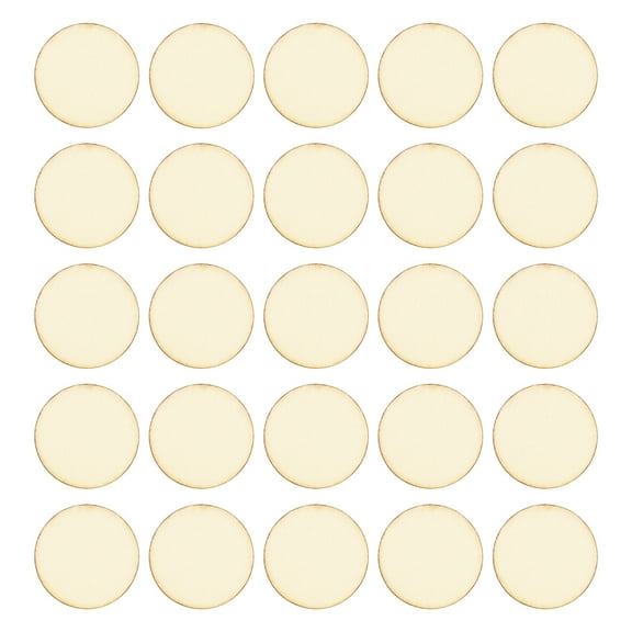 OFFIGAM 100 Pcs Craft Wood Rounds for Painting, Staining, Decorating, and Creative Art Projects