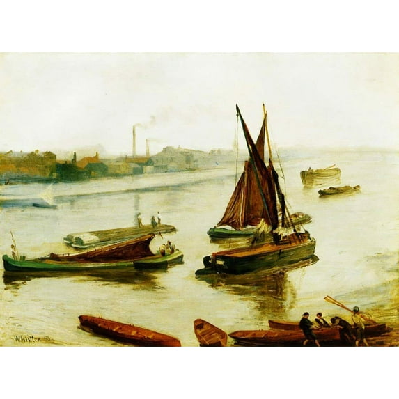 Old Battersea Beach - CANVAS OR FINE PRINT WALL ART