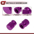 thumbnail image 5 of Unique Bargains 4 Pcs Mesh Pattern Tire Valve Stem Caps Decorative Tyre Valve Dust Covers Aluminum Alloy Purple 16mm, 5 of 7
