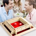 thumbnail image 4 of Shut The Box Dice Game,2-4 Player Family Wooden Board Table Math Games for Adults and Kids, Dices Classics Tabletop Version Games for Classroom,Home,Party or Pub, 4 of 7