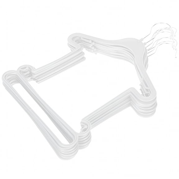 LAMIRO Children's Suit Hanger Set Clothing Support Bathing Kid Clothes Hangers Kids Coat Plastic for Baby 12 Pcs