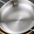 thumbnail image 4 of Stainless Steel Instant Noodle Pot for Single Person - Small Hotpot with Golden Double Ear, Flat Bottom for Gas Stoves, Versatile for Soups, 4 of 5