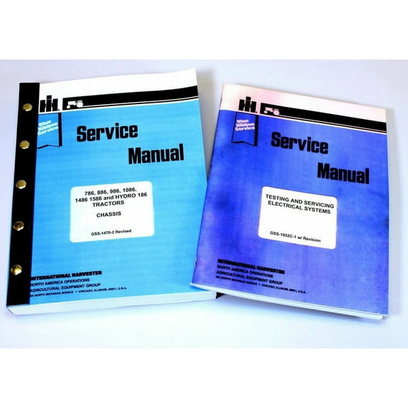 International 1086 1486 Tractor Service Repair Shop Manual Ih Technical 730 Pg