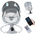 thumbnail image 1 of Columpio eléctrico para bebés MelloBubbz con arnés de 5 puntos y Bluetooth, 1 of 9