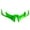 Green, variant on Yammee ABS Front Fairing Winglets Aerodynamic ProtectionsGuard Cover Motorcycle Decors