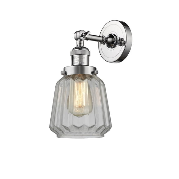 Innovations 1-LT Vintage LED Chatham 6" Sconce - Polished Chrome - 203-PC-G142-LED