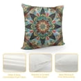 thumbnail image 4 of Nawypu  Mandala Throw Pillow Covers Retro Boho Pillow Cases Square Blue Cushion Covers Decorative Couch Pillow Cover Decorative for Home Bedroom Sofa, 4 of 5