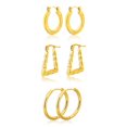thumbnail image 1 of Juego de 3 Pares de Pendientes Colgantes JeenMata para Mujer Pendientes de Moda Combinados, 1 of 5