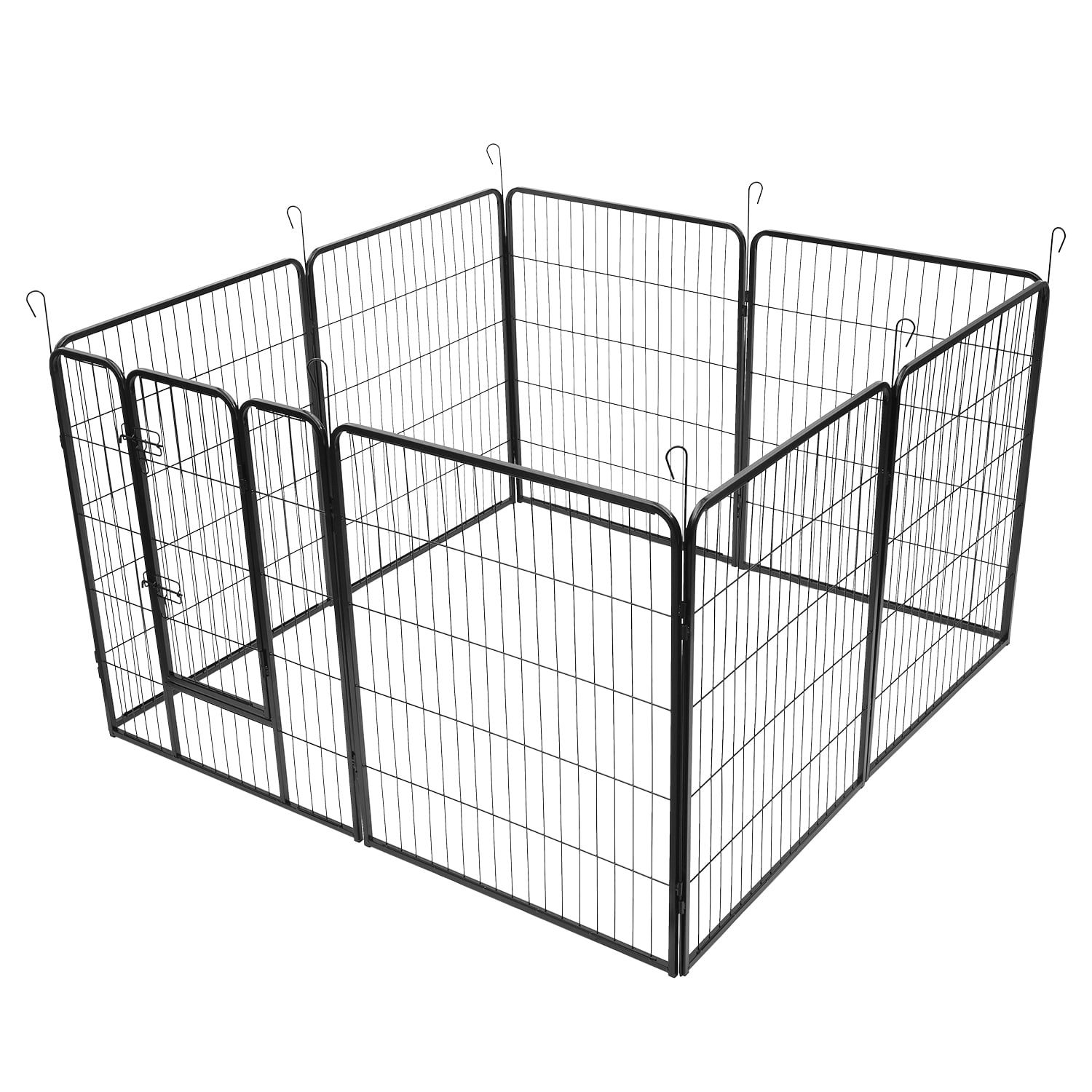 Lowestbest 40" Pet Playpens for Dogs, Foldable Metal Puppy Playpen, Pet Exercise Pen for Small / Large Dogs, 8 Panel Metal Exercise Yard Play Pen for Puppy Lowestbest 40" Pet Playpens for Dogs, Foldable Metal Puppy Playpen, Pet Exercise Pen for Small / Large Dogs, 8 Panel Metal Exercise Yard Play Pen for Puppy
