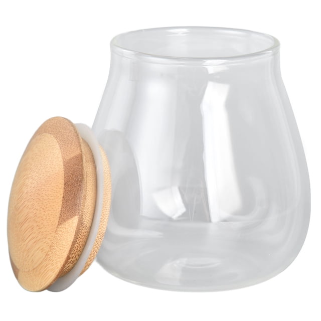 Tarro de almacenamiento, tarro de almacenamiento, tarro de vidrio de almacenamiento seguro y confiable, suministros de almacenamiento de cocina personalizados para la perfección