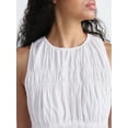 thumbnail image 3 of Free Assembly Women's Sleeveless Smocked Cotton Mini Dress with Back Tie, Sizes XS-XXL, 3 of 4