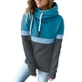 thumbnail image 3 of Sudadera con Capucha para Mujer,Sudaderas con Capucha para Mujer Color Puro Sudadera con Capucha Informal De Cuello Alto para Mujer Sudaderas con Capucha De Manga Larga Construcción Robusta, 3 of 6
