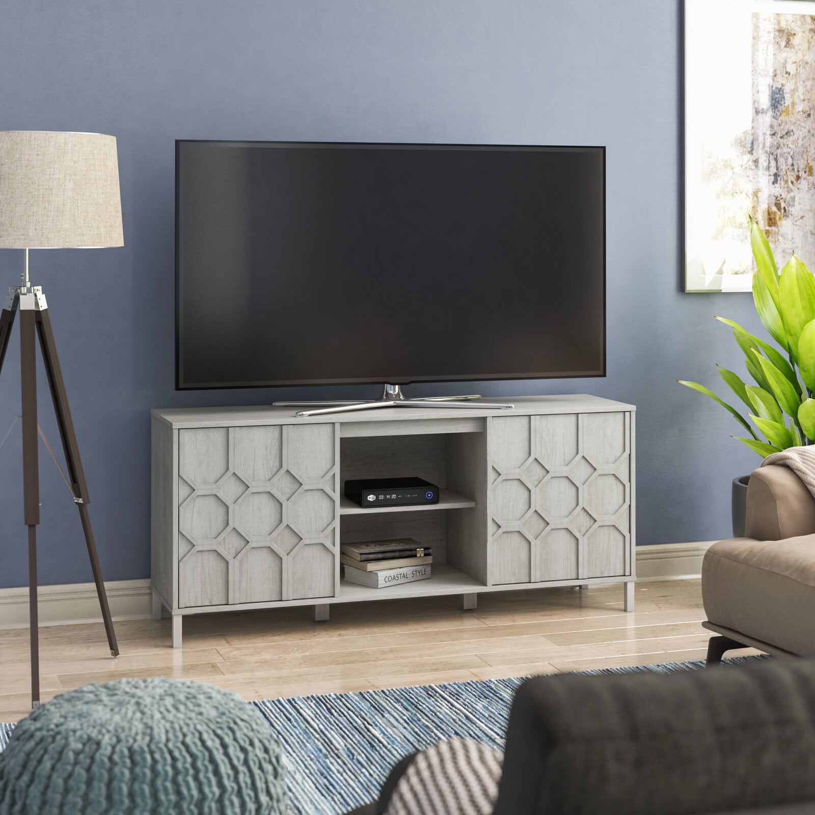 Chabeli TV Stand for TVs up to 65", Engineered Wood, Number of