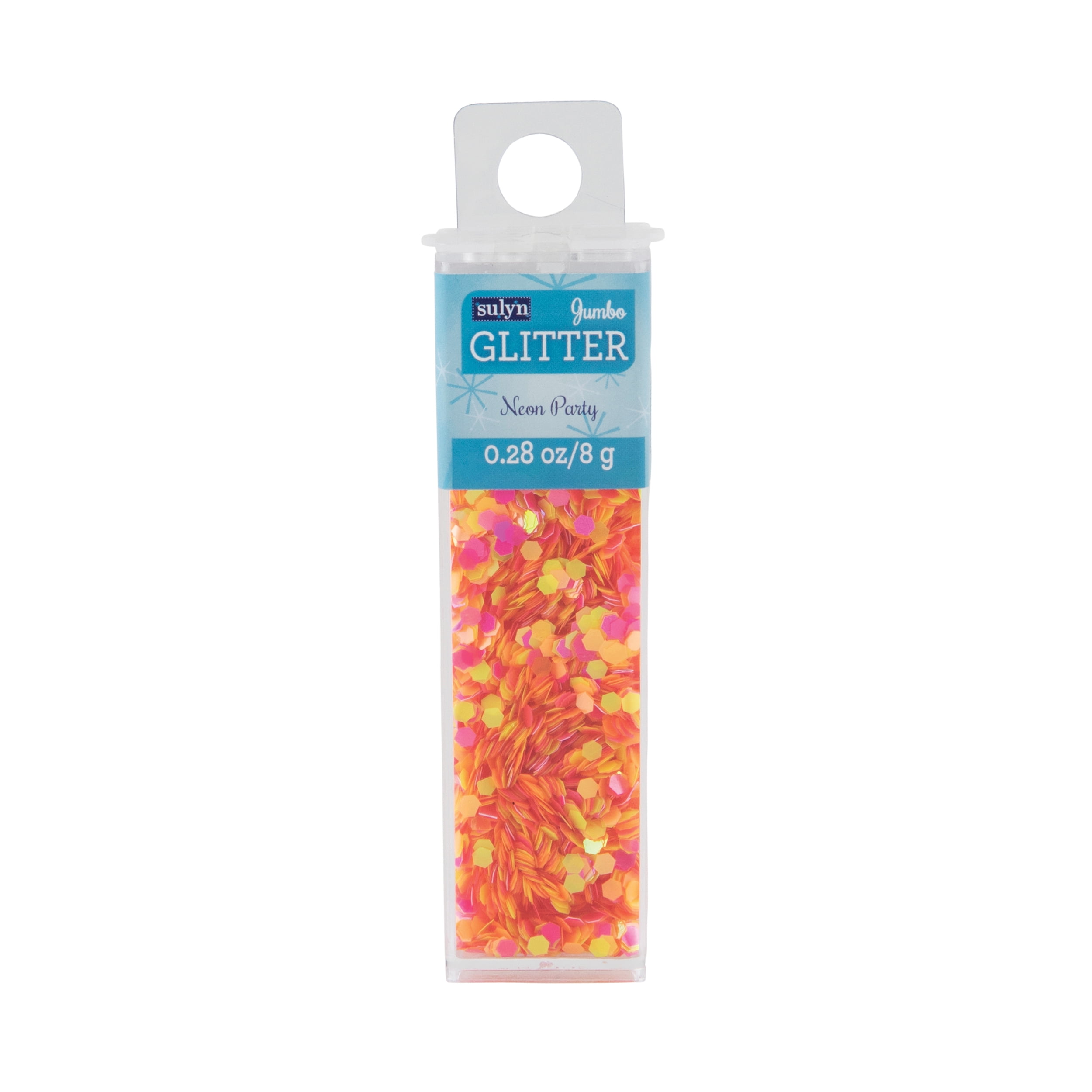 Sulyn Jumbo Glitter for Crafts, Neon Multicolor, .28 oz