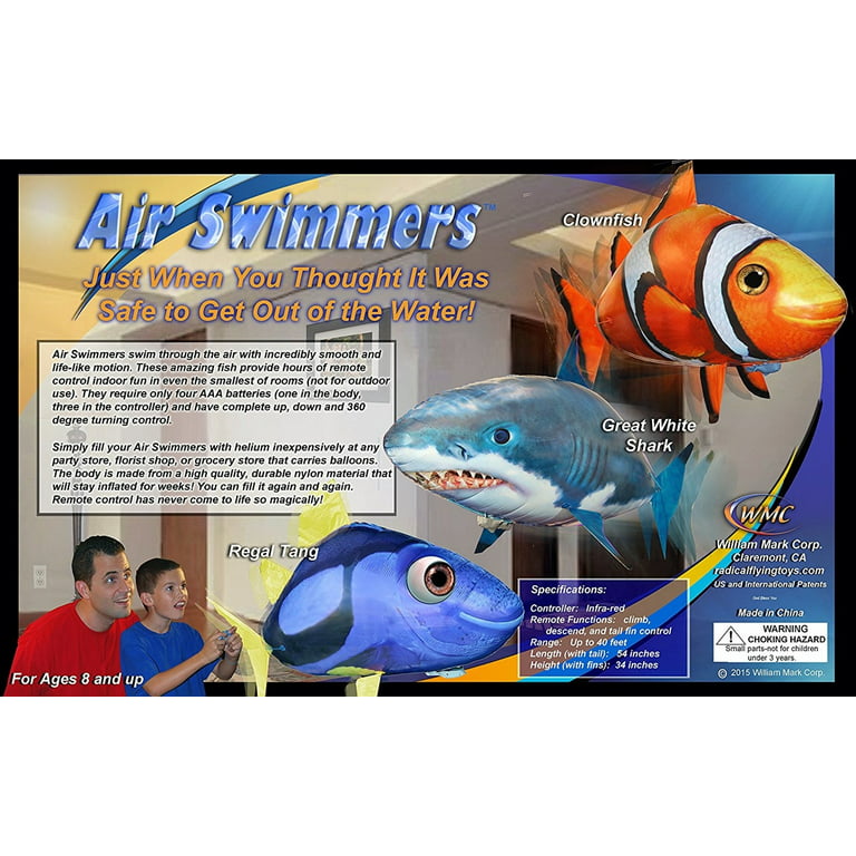 Air Swimmers Remote Control Flying Bass Fish 