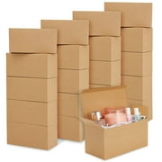 20 Pack Brown Gift Boxes With Lids for Wrapping, Shipping, 9 x 4.5 x 4.5 Inch Cardstock Paper Bridesmaid Boxes for Gifts