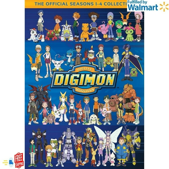 Digimon Collection Seasons 1-4 DVD/ Digimon Numérique Monster DVD / Digimon Series