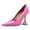 Pink, variant on FSJ Women Classic Pointed Closed Toe Slip On Pumps Unique Flared High Heel Sexy Ladies Party Wedding Office Basic Dress Shoes Size 8 Multicolor