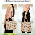 thumbnail image 4 of FORMRS Womens Corduroy Tote Bag Crossbody Shoulder Handbag with Pocket, Fall Mug Pattern, 4 of 7
