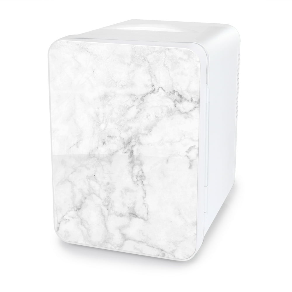 Personal Chiller Mini Fridge Small Space Cooler White Marble K4108MRWH