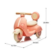 pink 12V Kids Ride On Electric Motorcycle,3 -Wheel Toddler Scooter with Parents Control For 1-3 Years BABY