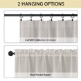thumbnail image 5 of OVZME Dolly Faux Linen Curtains for Living Room 84 Inch Length 2 Panels, Light Filtering Farmhouse Window Privacy Semi Sheer Curtain with Rod Pocket Farmhouse Decor, 40W X 84L Natural, 5 of 10