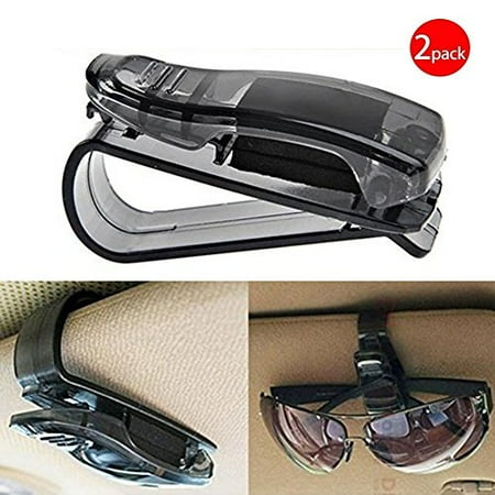 Black Friday Deals Week Auto Car Sun Car Visor Glasses Sunglasses Ticket Clip Holder Eyeglasses Clip Car Holder Cash Money Card Holder(One Package Two