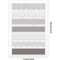 thumbnail image 2 of Geometric Background Stamps Lace Clear Seal Stamps Silicone Transparent Seals for Paper Crafting Handmade Crafts Scrapbooking Supplies Arts Crafts 6.2x4.3inch, 2 of 9