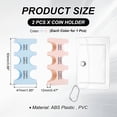 thumbnail image 2 of Japanese Coin Holder, 2Pcs Portable JPY Coin Organiser Dispenser 6 Slots with Pack for Japanese Yen Home Office, Light Blue/Pink, 2 of 7