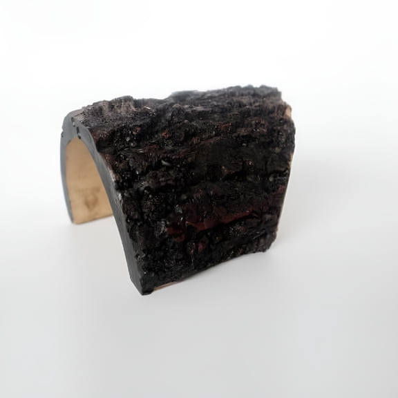 ACDANC Large Reptile Hide Cave For Gecko Bearded Dragon And Snake Reptile Cave For Aquarium And Terrarium Realistic Resin Tree Trunk Decoration