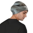 thumbnail image 4 of Xecao Smiling Polar Bear Print Beanie Knitted Hat for Men Women, Winter Fashion Knit Cuffed Caps Unisex, 4 of 7